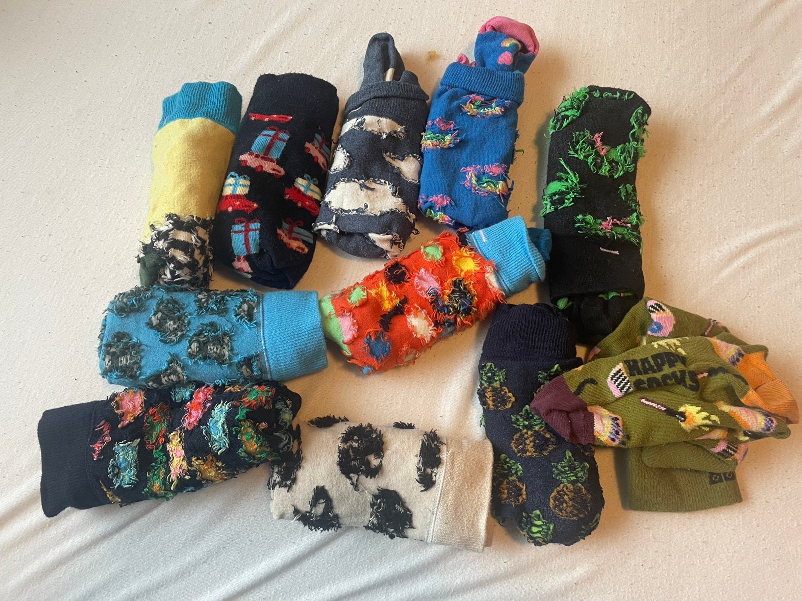 Ongeveer 20 paar Happysocks/on that ass maat 41/46, Ophalen of Verzenden, Zo goed als nieuw, Maat 43 t/m 46, Overige kleuren