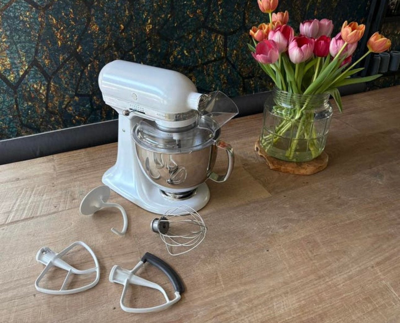 Kitchenaid Artisan, Witgoed en Apparatuur, Keukenmixers, Zo goed als nieuw, 4 liter of meer, 3 snelheden of meer, Ophalen