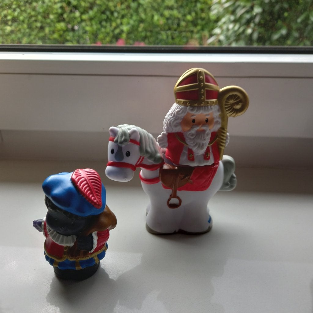 Fisher-Price Little People Sinterklaas-Piet en Ozosnel., Ophalen of Verzenden, Zo goed als nieuw, Speelset