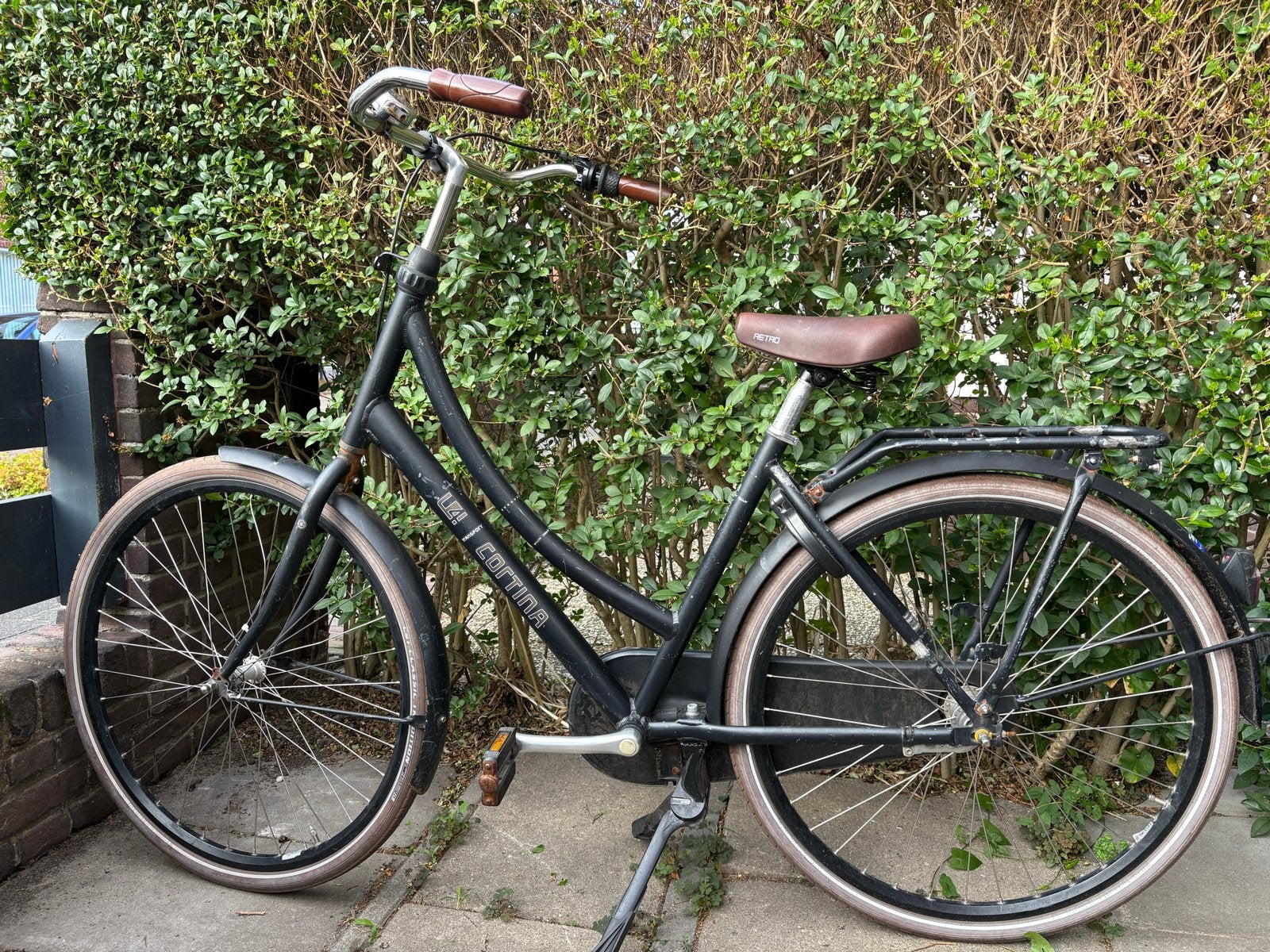 Cortina Damesfiets - Zwart, opknapper, Fietsen en Brommers, Fietsen | Dames | Damesfietsen, Velgrem, Versnellingen, Ophalen, Overige merken