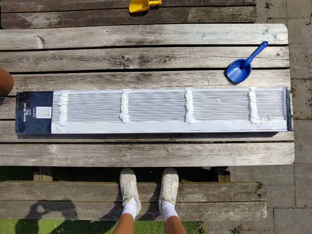 Shutters (nieuw) Riva  50 mm Wit 120x175 cm Kunststof, Ophalen, 120 cm, Overige merken, Wit