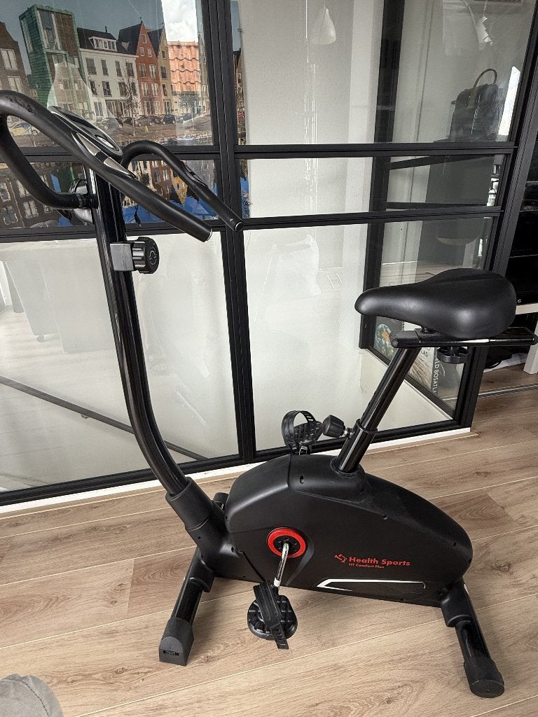 HT Comfort Plus fitness bike hometrainer, Ophalen, Zo goed als nieuw, Metaal, Benen