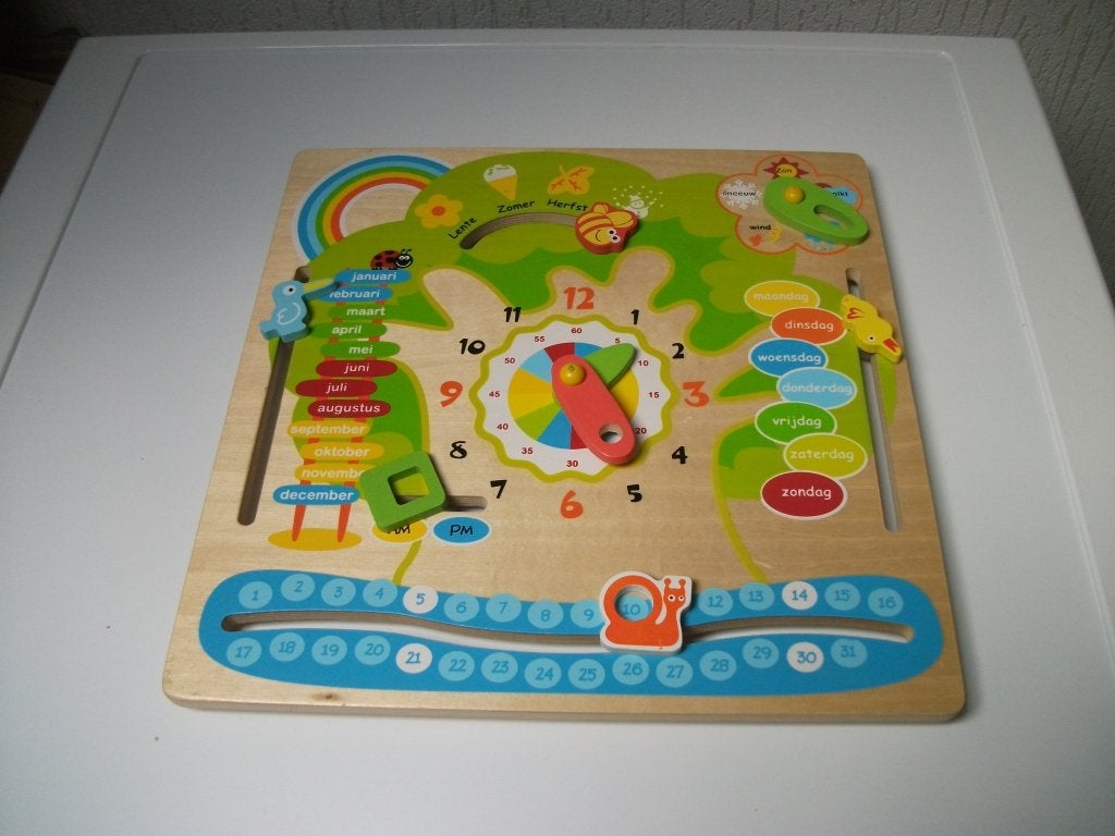 Kalender-klok regenboog, Ophalen of Verzenden, Gebruikt