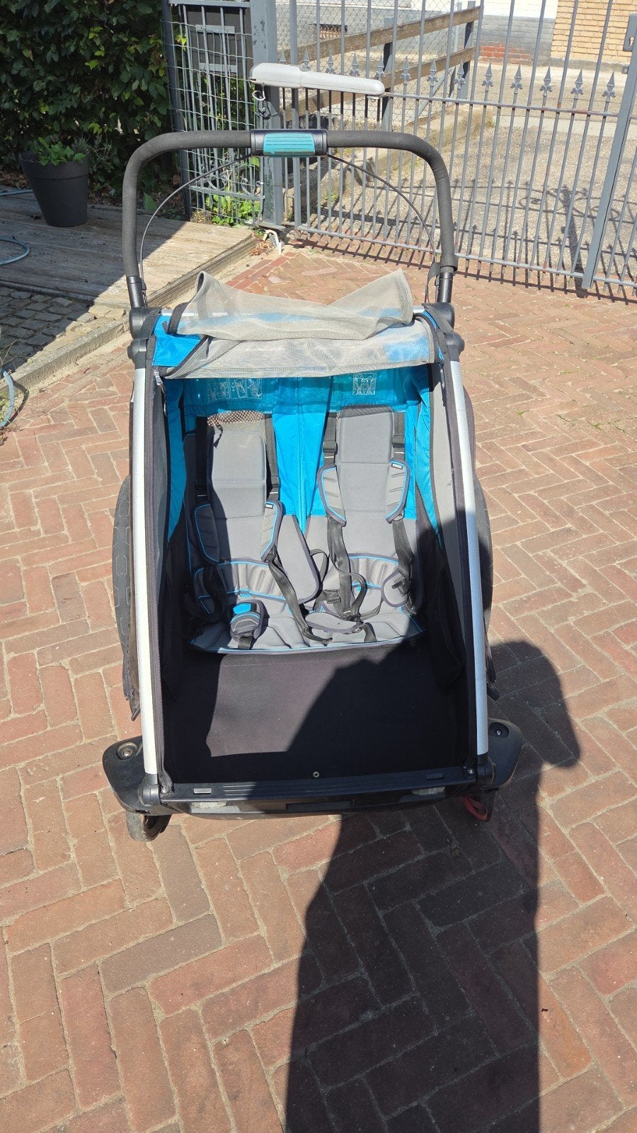 Thule Chariot Sport 2 Double Fietskar, Ophalen, Gebruikt, Vering, 40 tot 60 kg
