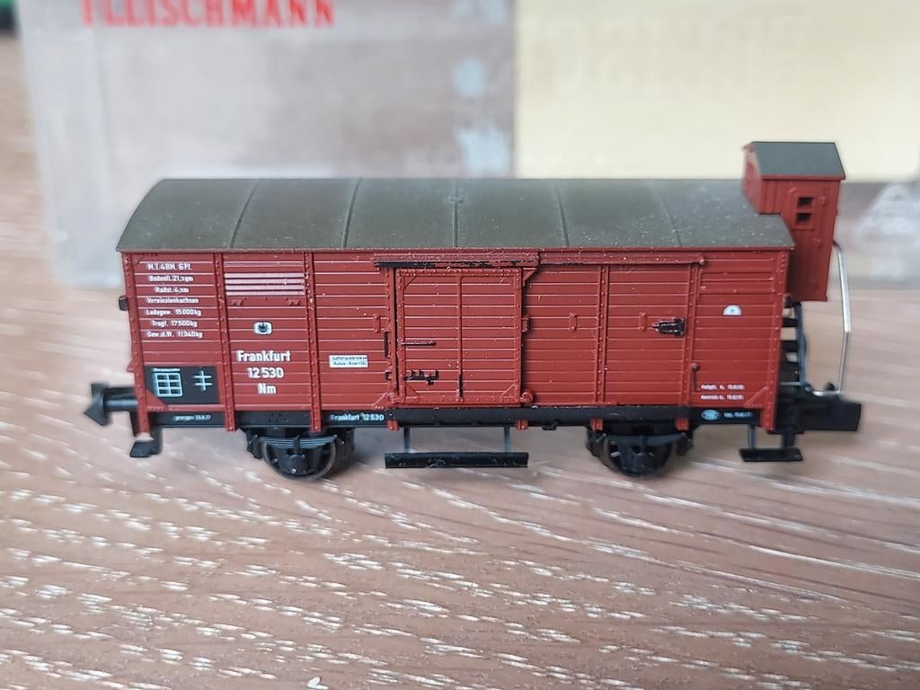 Fleischmann 8834K goederenwagon. K.P.E.V, Gelijkstroom, Fleischmann, Wagon, Ophalen of Verzenden