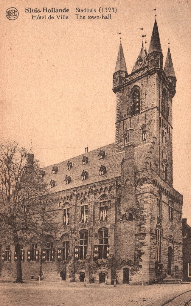 Sluis, stadhuis  129141, Ophalen of Verzenden, Ongelopen, Zeeland