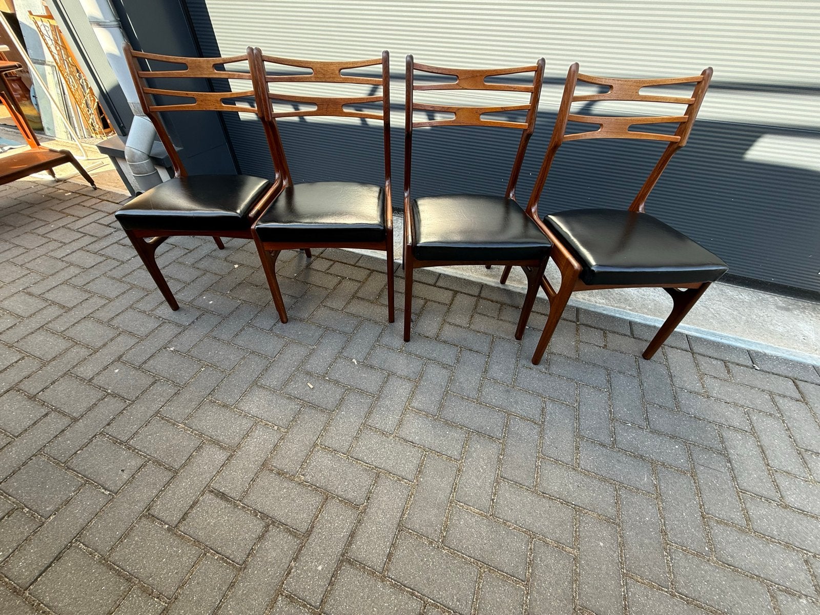 Set van 4 Johannes Andersen stoelen - Deens design, Ophalen of Verzenden