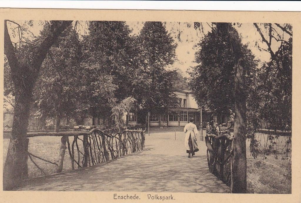 Enschede, Volkspark., Verzenden, Voor 1920, Ongelopen, Overijssel