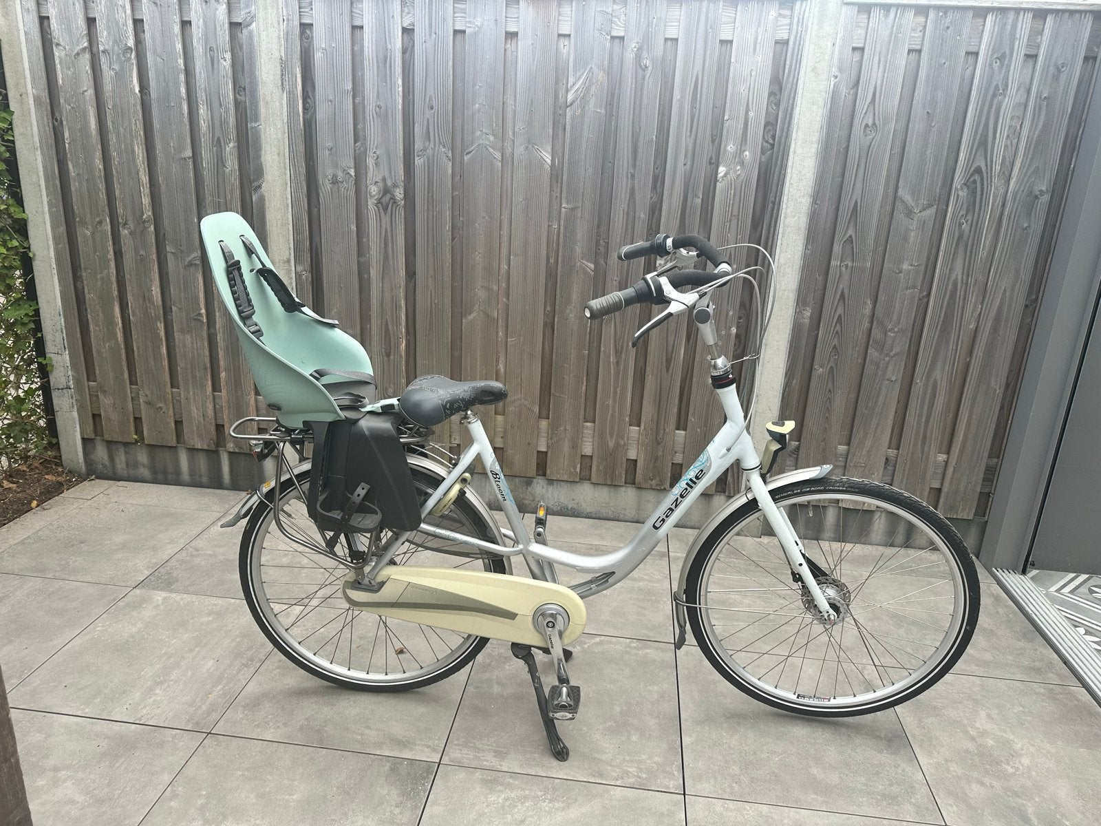Gazelle bloom moederfiets met kinderzitje, Ophalen, 50 tot 53 cm, Gazelle, Gebruikt