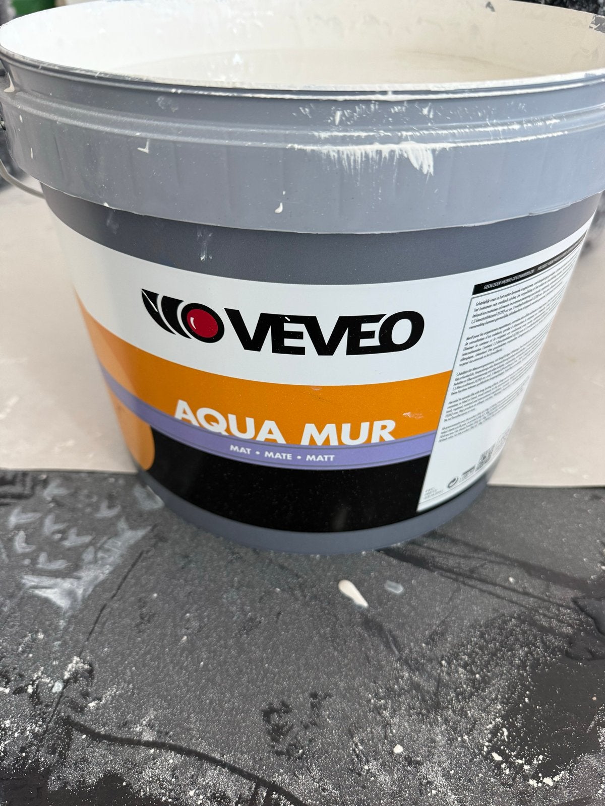 VEVEO Aqua Mur Muurverf Mat Wit Ral 9010 - 10-15 liter, Wit, Info@veveo.nl, Ophalen of Verzenden, 10 tot 15 liter