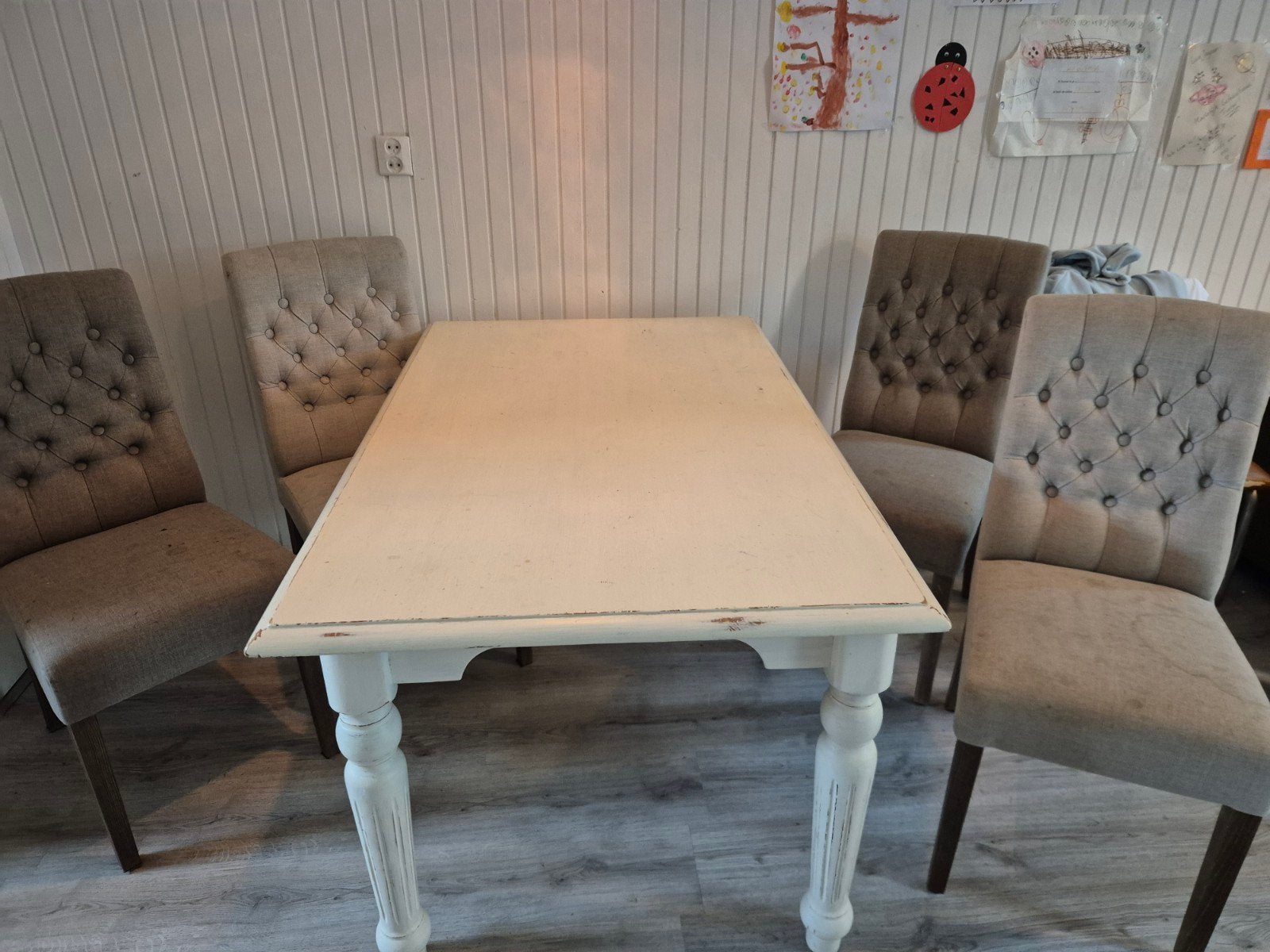 Tafel met 4 stoelen - gratis af te halen, Ophalen, Gebruikt, Vier personen