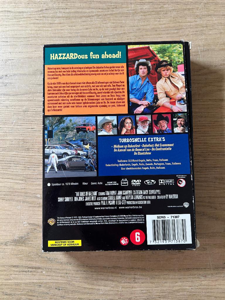 DVD The Dukes of Hazzard Seizoen 2, Vanaf 12 jaar, Ophalen of Verzenden, Zo goed als nieuw