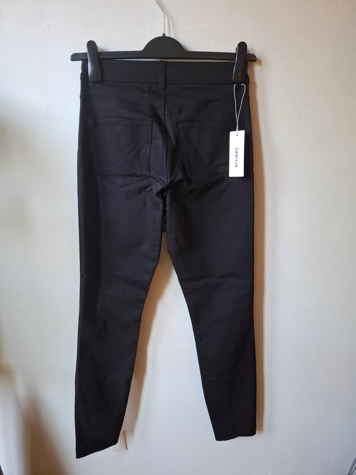 Vanilia zwarte higher waist skinny broek maat: 38, Maat 38/40 (M), Vanilia, Zwart, Nieuw