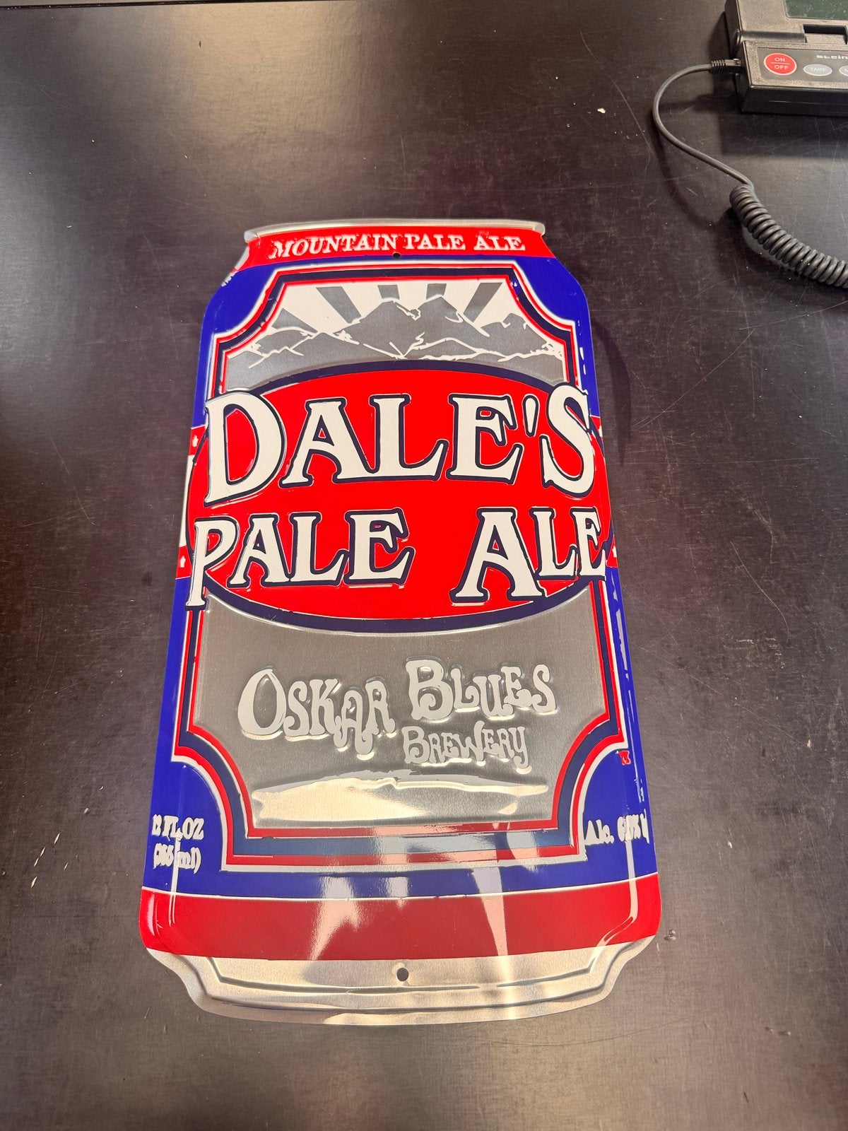 Dale's Pale Ale Oskar Blues Brewery Reclamebord, Verzamelen, Ophalen of Verzenden, Zo goed als nieuw, Reclamebord