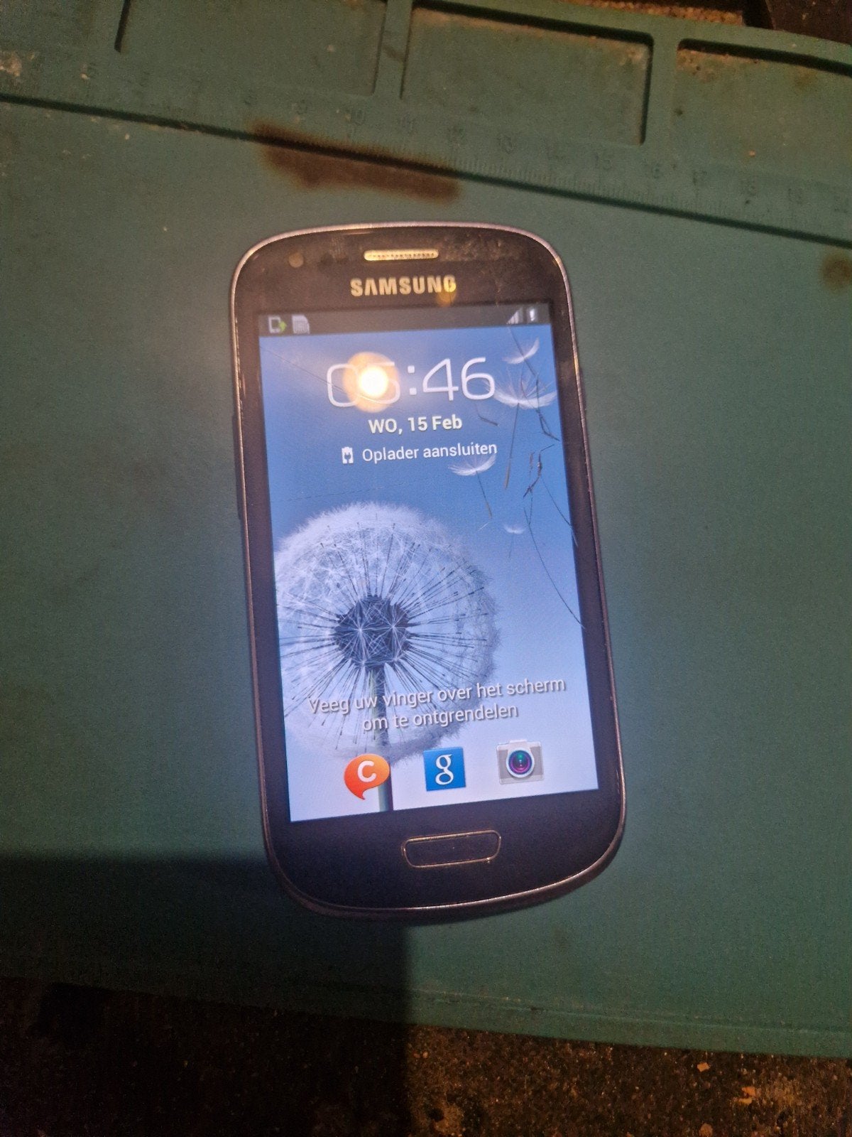 Samsung Galaxy S3 Mini - Gebruikt met barst in scherm, Gebruikt, Zwart, Touchscreen, 3 tot 6 megapixel