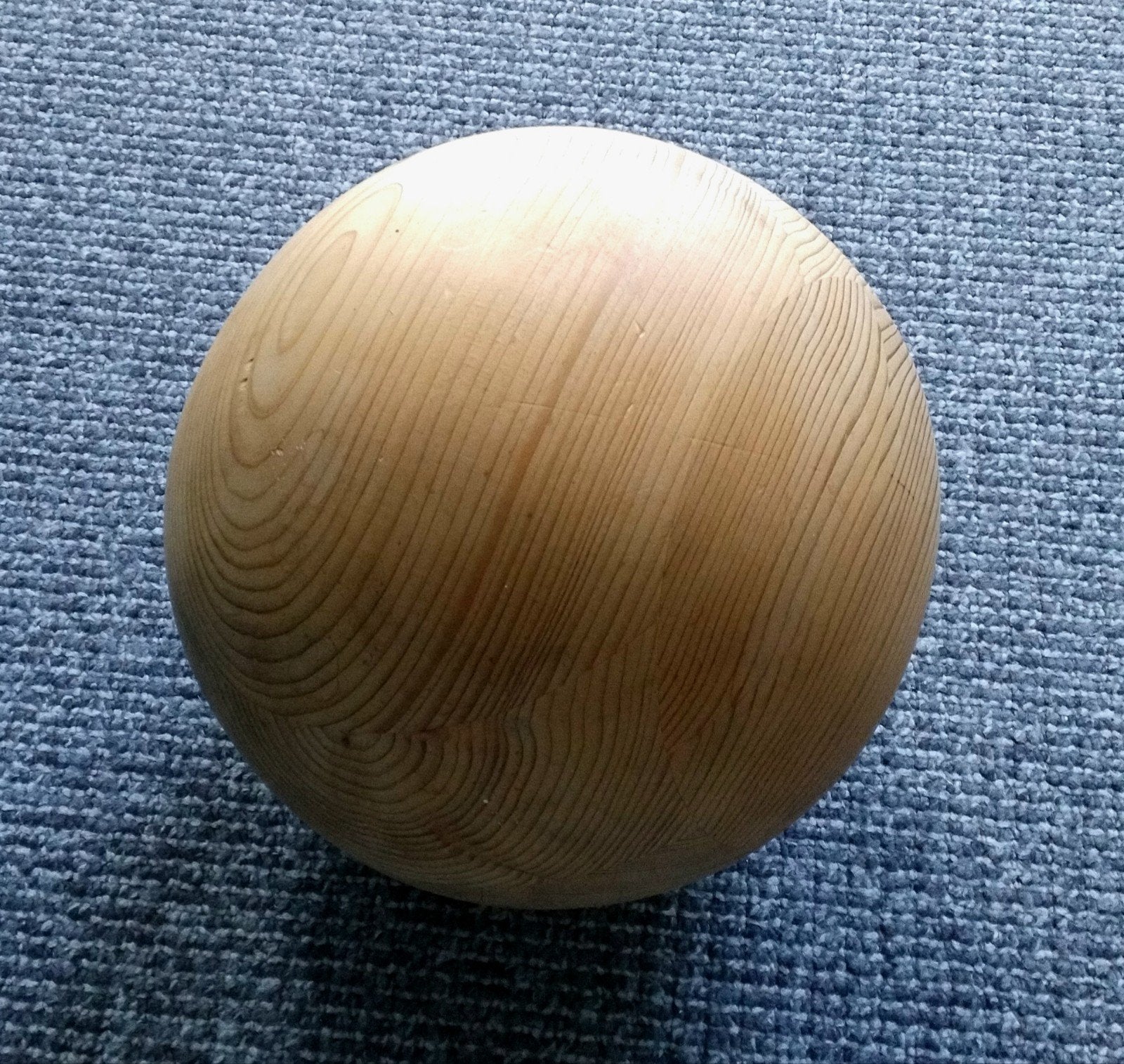 Houten bol, Ophalen, Zo goed als nieuw