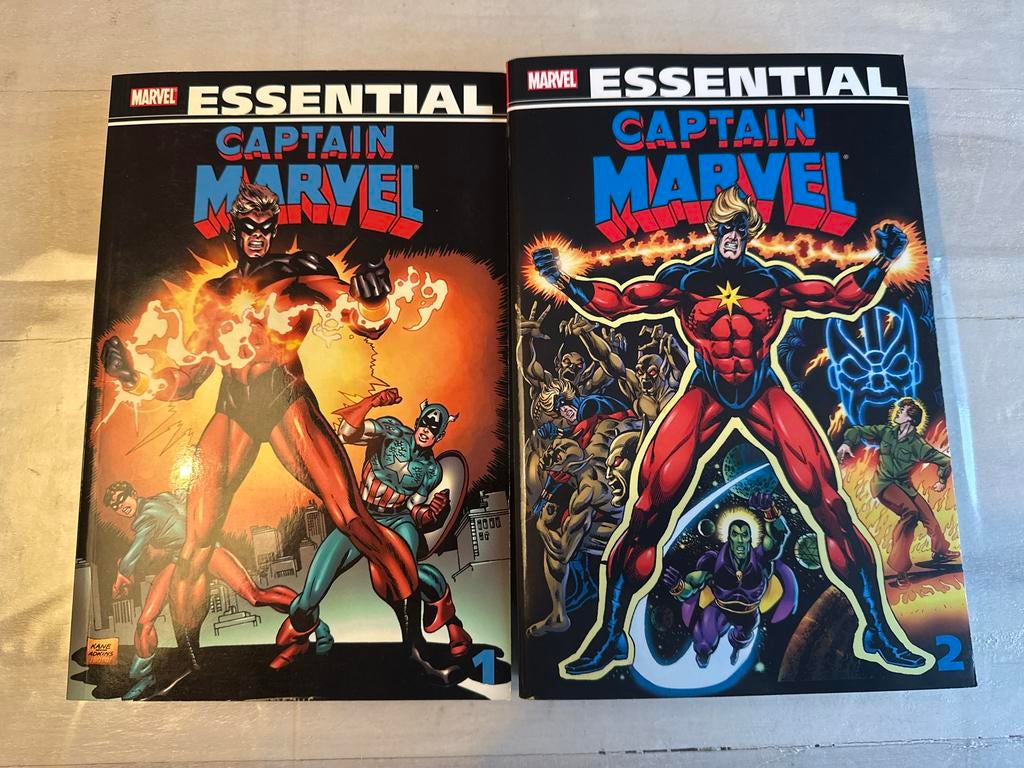 Marvel Essential . Captain Marvel Vol. 1 & 2 Marvel Comics, Meerdere comics, Ophalen of Verzenden, Zo goed als nieuw, Amerika