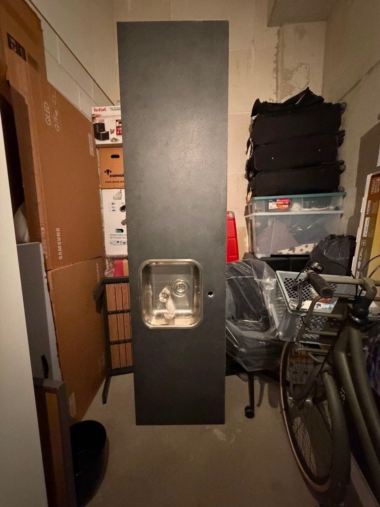 Werkblad 240 cm, Ophalen, Kunststof, Zo goed als nieuw, Meerkleurig