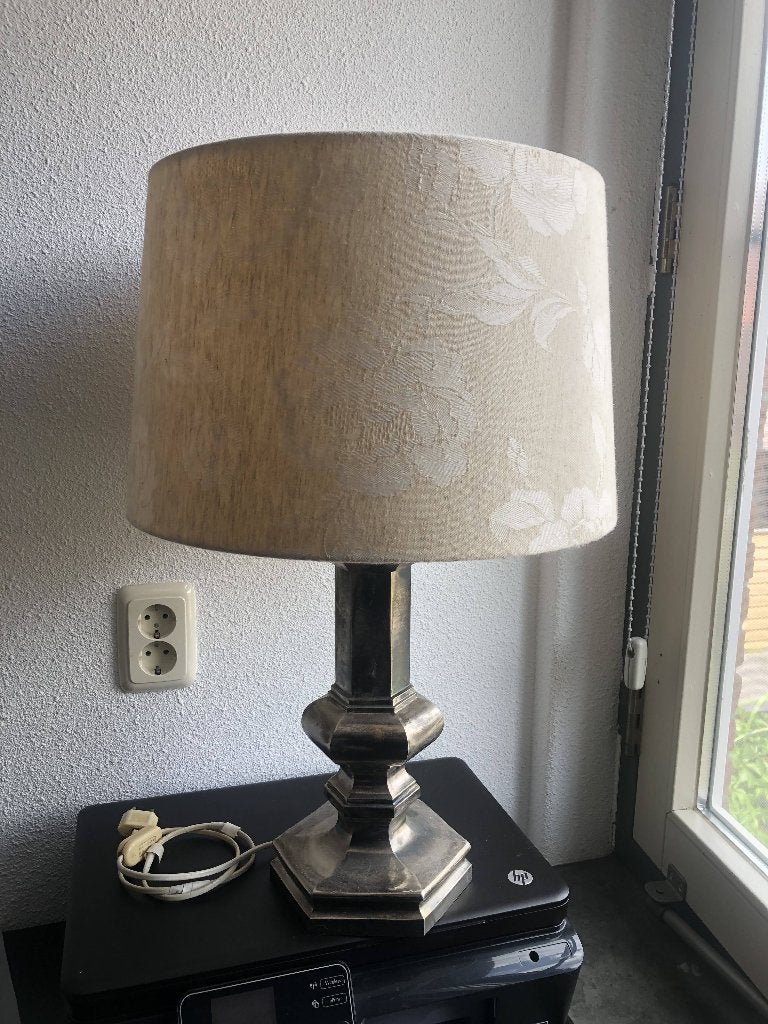 Lamp met verzilverde voet, Ophalen, Gebruikt, Overige fittingen, Klassiek