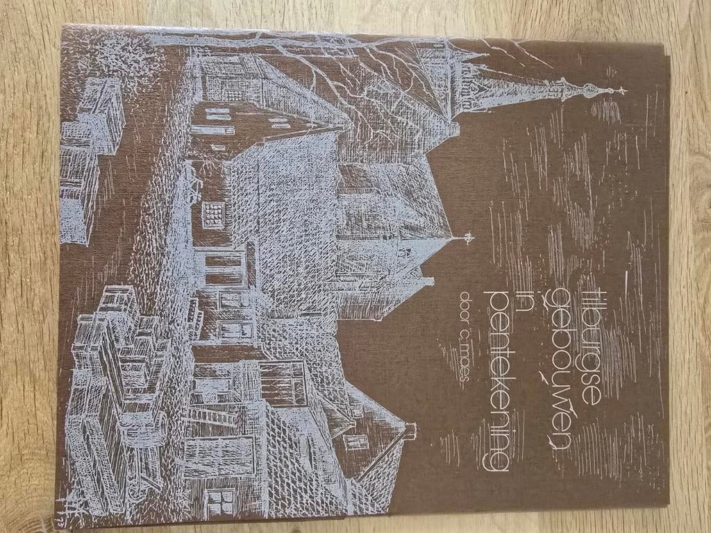 Tilburgse gebouwen in pentekeningen, Antiek en Kunst, Kunst | Etsen en Gravures, Ophalen of Verzenden