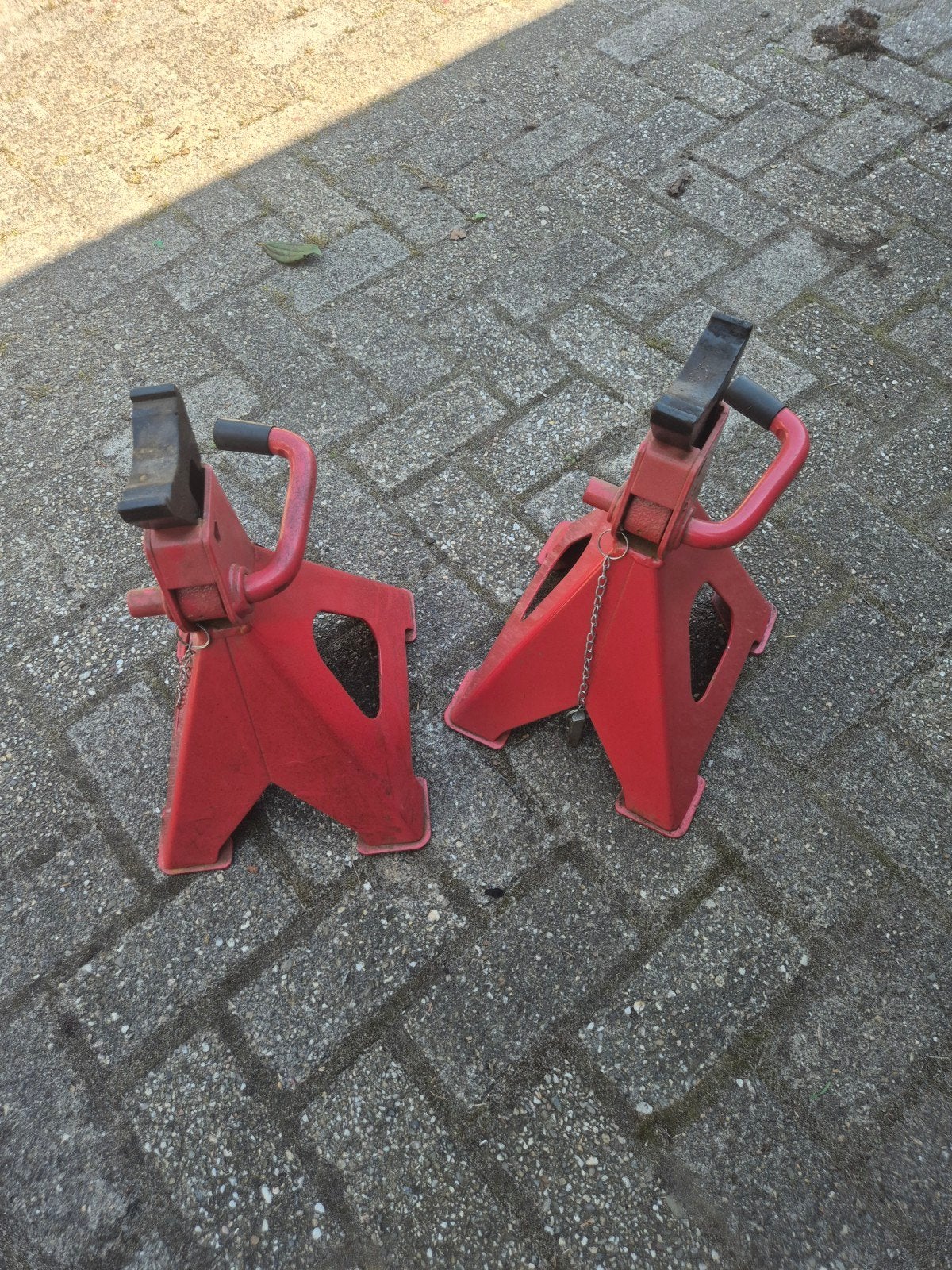 Set van 2 robuuste assteunen - 6 ton, Ophalen