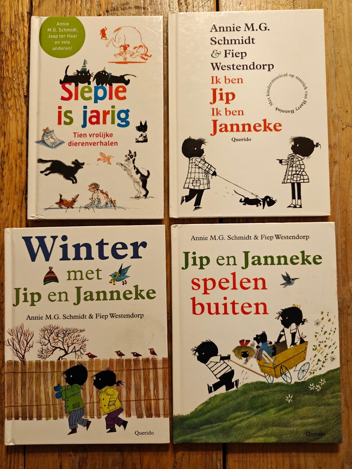 4 Boekjes van Jip en Janneke., Boeken, Ophalen of Verzenden, Zo goed als nieuw, Fictie algemeen