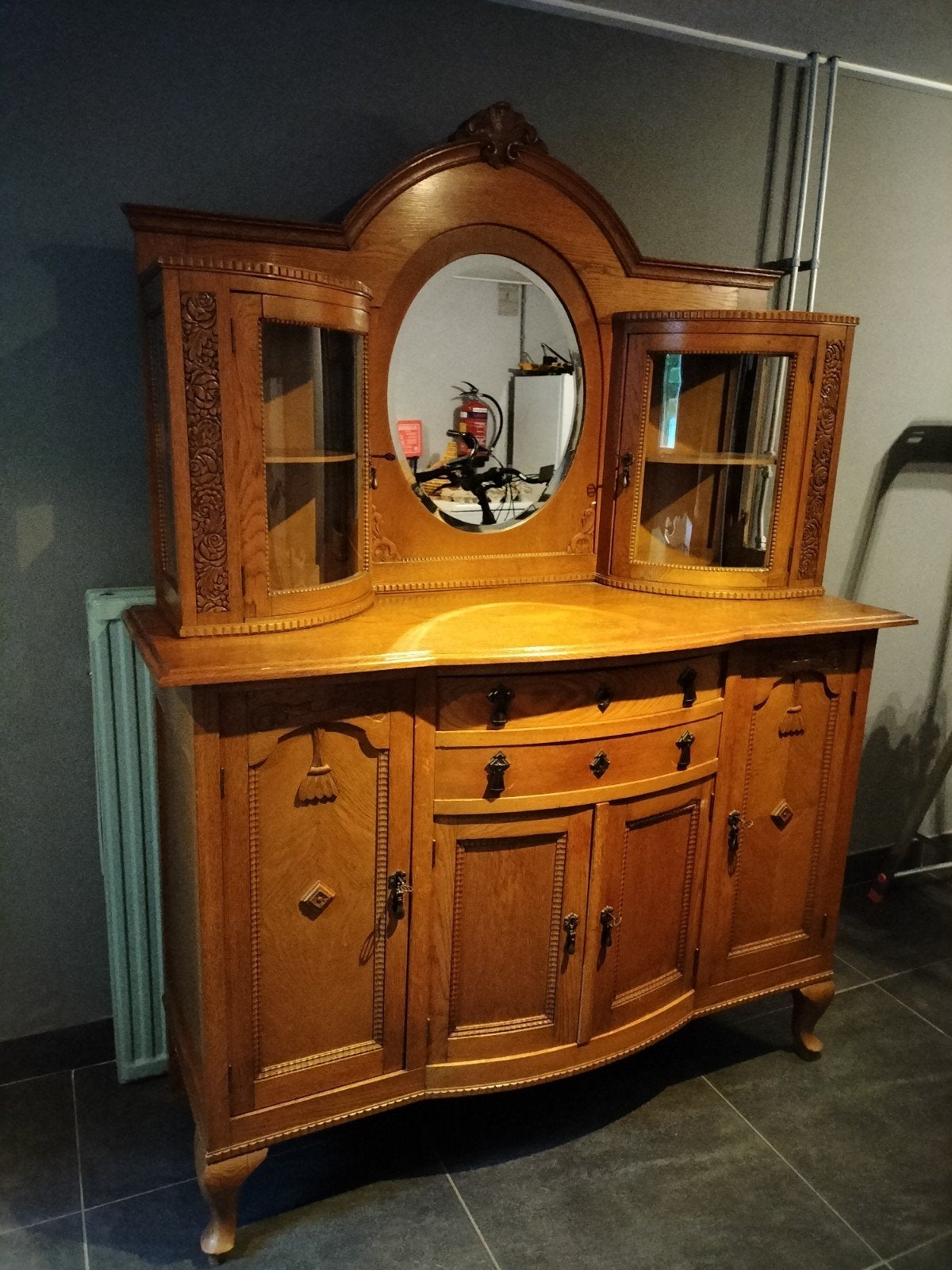 mooie opzetkast met spiegel, Ophalen