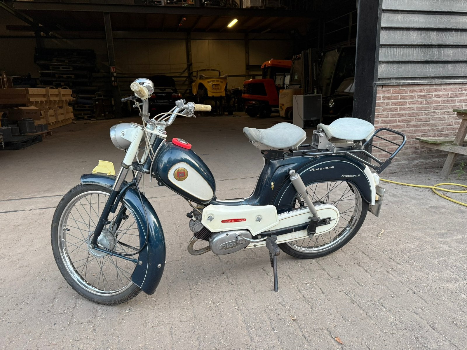 Batavus mot o mat, Fietsen en Brommers, Brommers | Oldtimers, Ophalen, Maximaal 45 km/u, Batavus, 49 cc