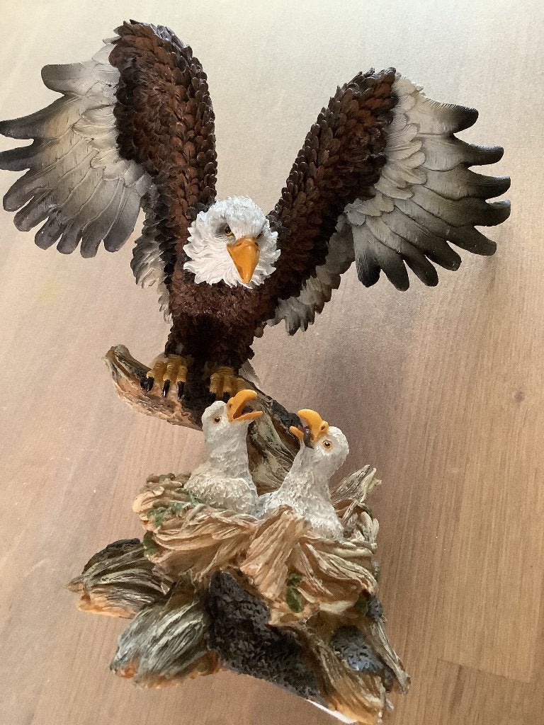 Adelaar met jongen, Ophalen