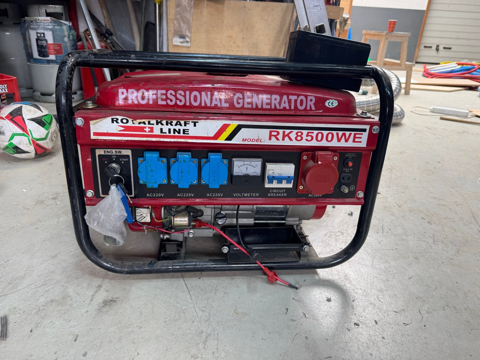 Krachtige RotalKraft RK8500WE Benzine Aggregaat, Gebruikt, Elektrisch startend, Benzine, Ophalen of Verzenden