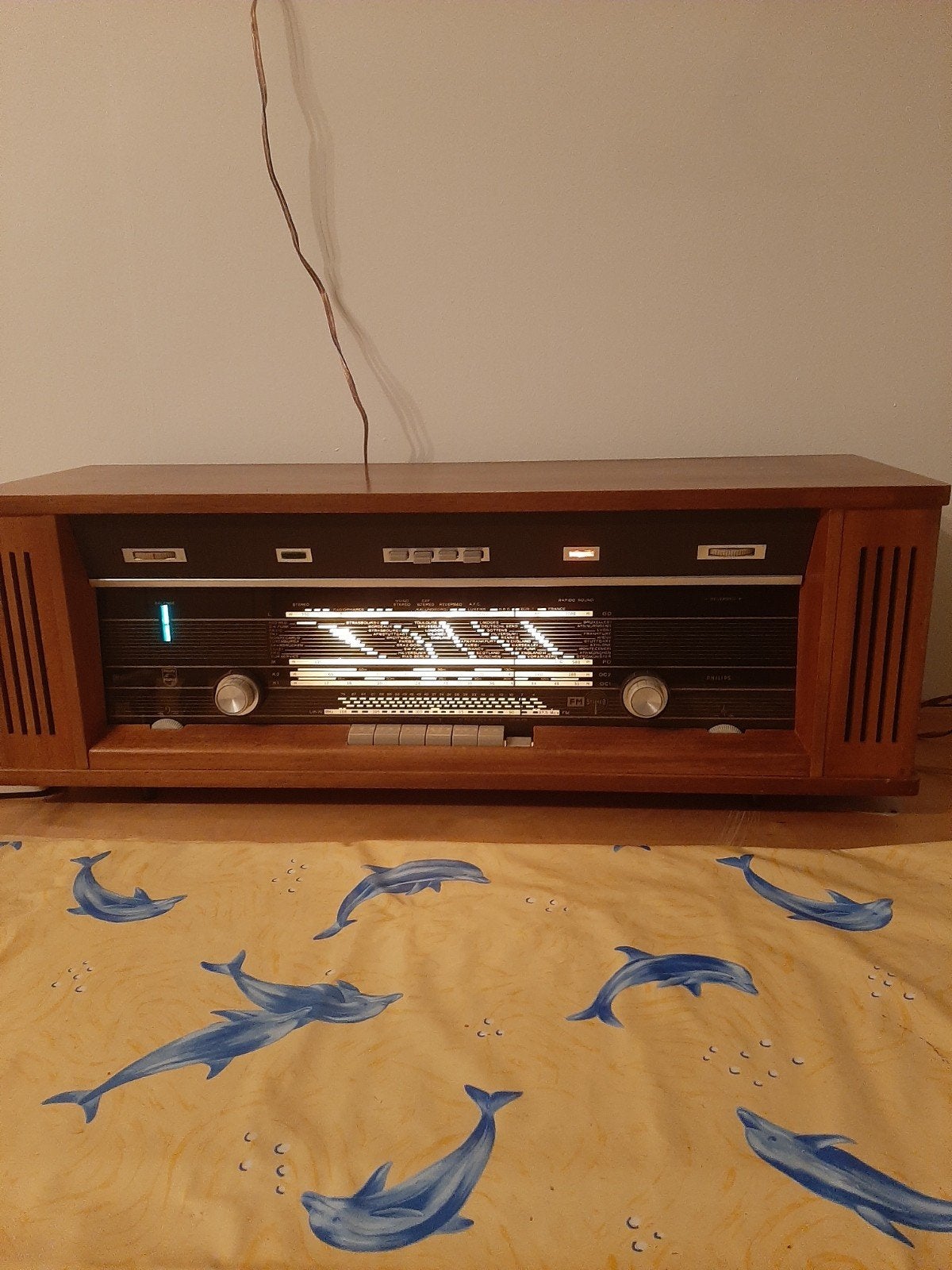 Philips B7X44A buizenradio - reverbeo, Antiek en Kunst, Ophalen