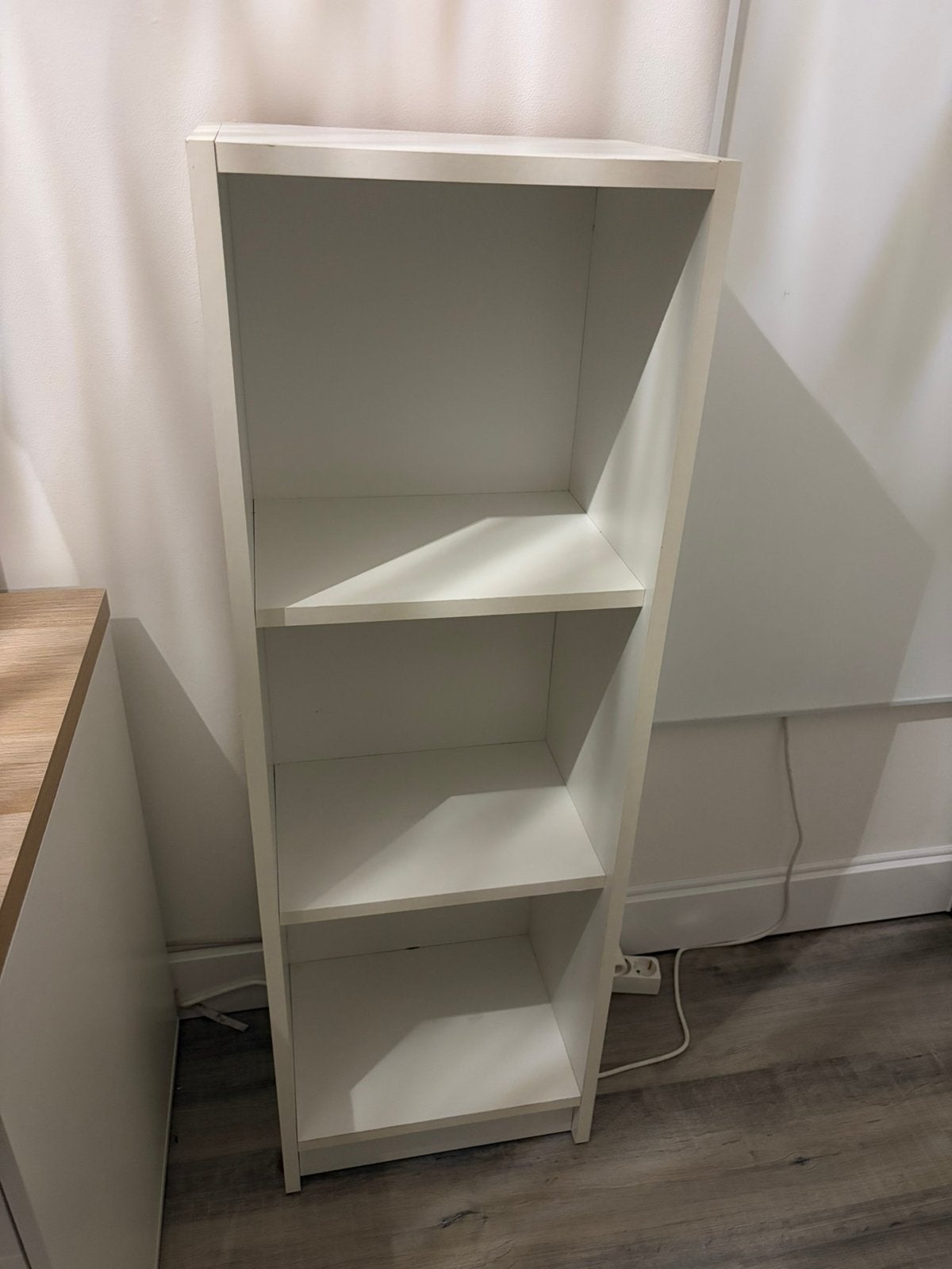 Wit kastje - hout, Huis en Inrichting, Kasten | Boekenkasten, Ophalen, Met plank(en), Minder dan 50 cm, 100 tot 150 cm