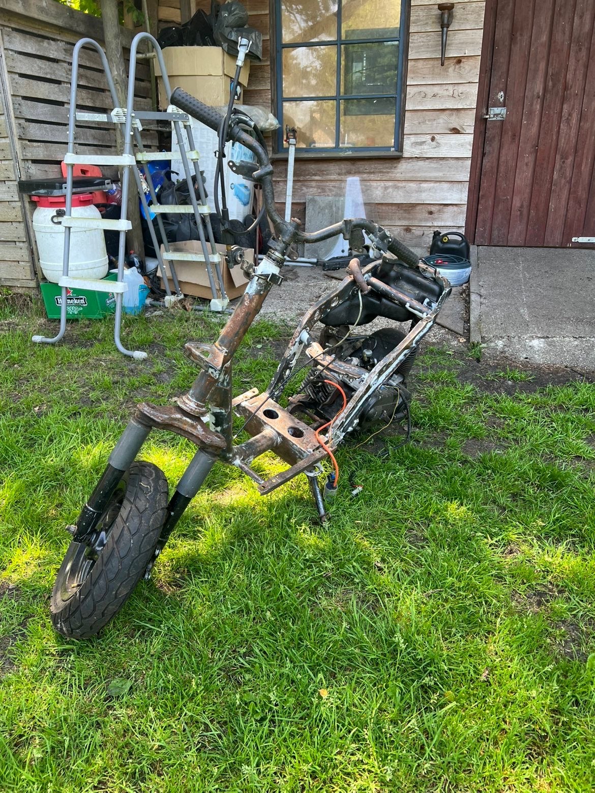 50cc Typhoon blok met type 3 frame en 70cc type blok, Fietsen en Brommers, Brommeronderdelen | Scooters, Gebruikt, Piaggio, Blok