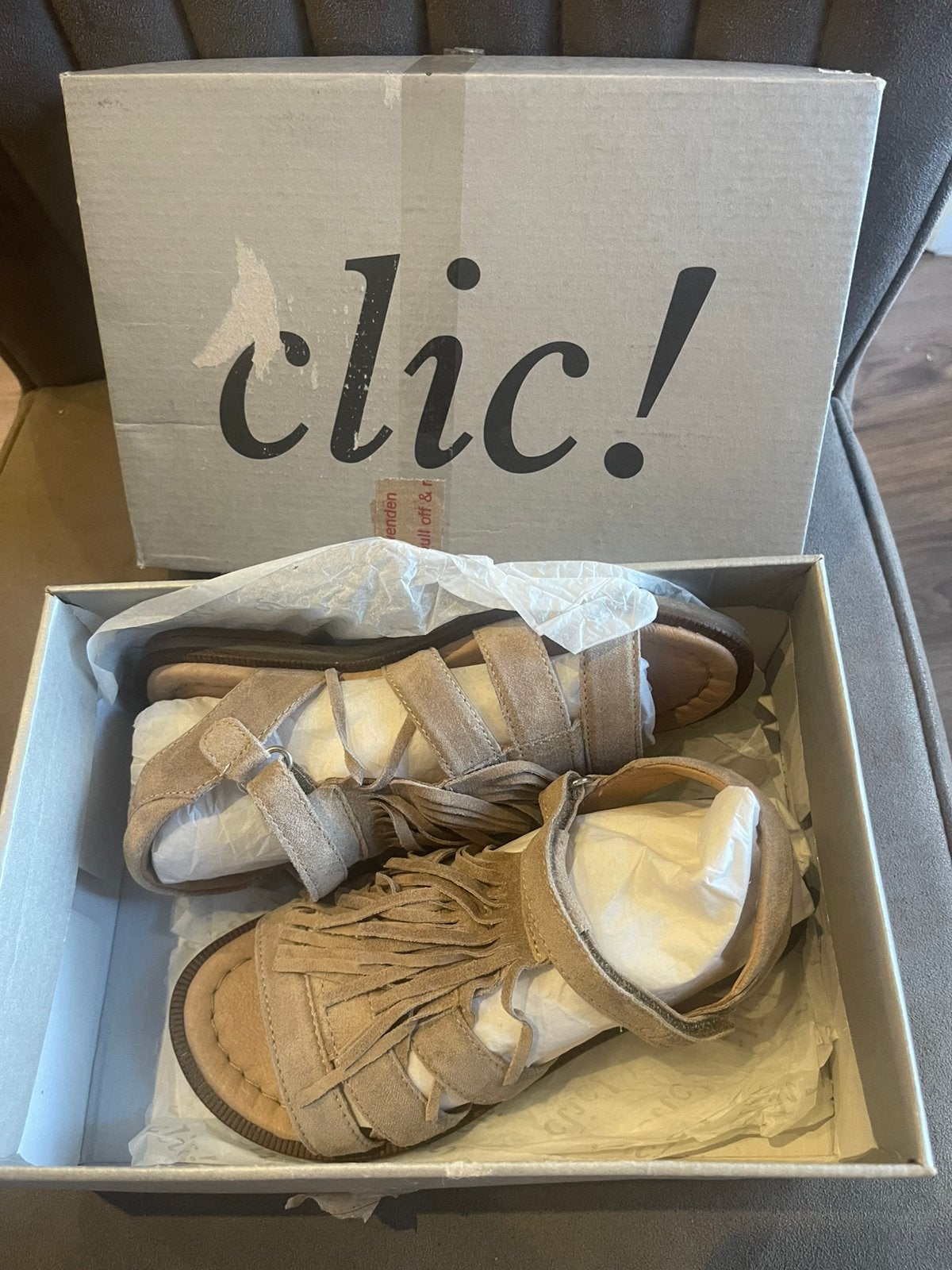 Nieuwe Clic! sandalen in de originele doos, Kinderen en Baby's, Ophalen of Verzenden, Nieuw, Meisje