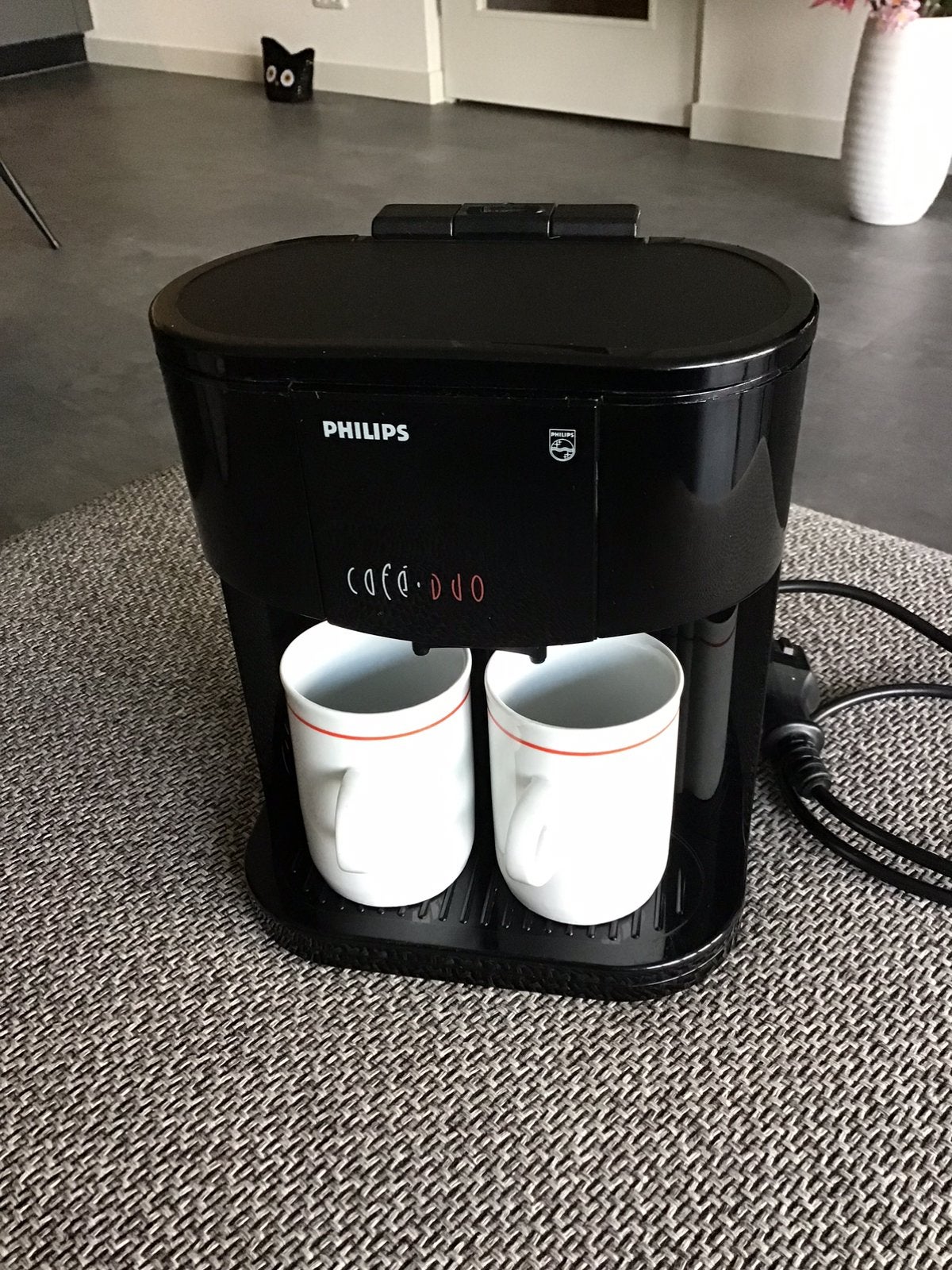Philips Cafe Duo koffiezetapparaat, Witgoed en Apparatuur, Ophalen, Zo goed als nieuw, Koffiemachine