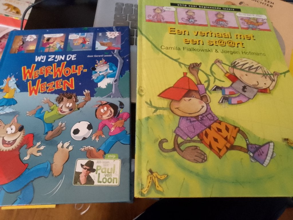2 X STRIP BOEK beginnende lezers avi  e4  +  avi 4, Ophalen, Zo goed als nieuw, Fictie algemeen