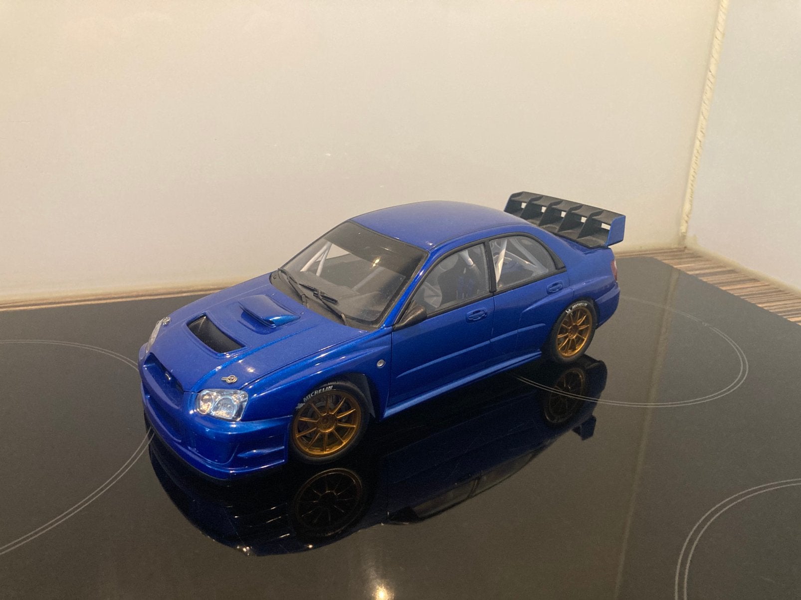 Subaru Impreza WRC 2003 Plain Body Autoart, Ophalen, Zo goed als nieuw, Auto, Autoart
