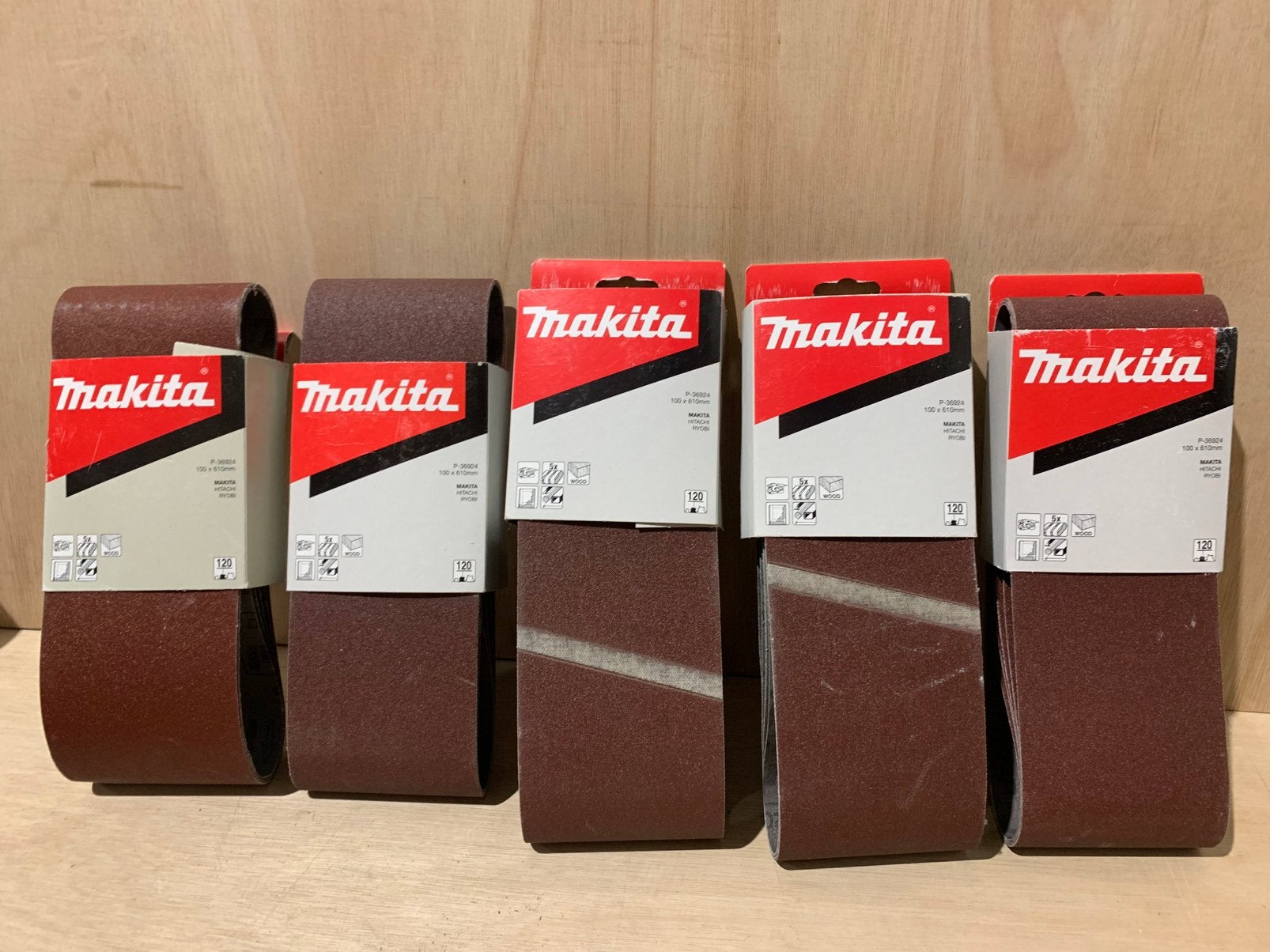 Makita schuurbanden 100x610 - NIEUW - P120, Bandschuurmachine, Makita, Makita, Nieuw