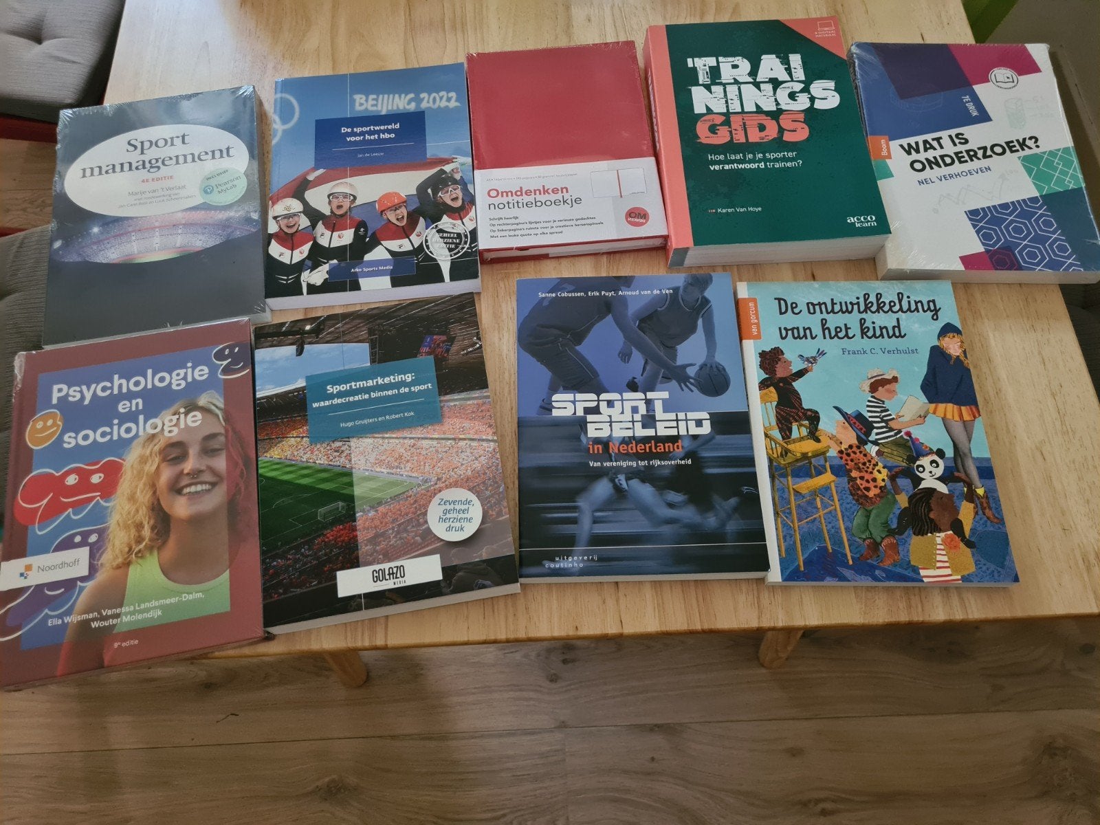 Boekenpakket 1e jaar HBO Sportkunde HAN Nijmegen, Ophalen of Verzenden, Beta, Nieuw, HBO