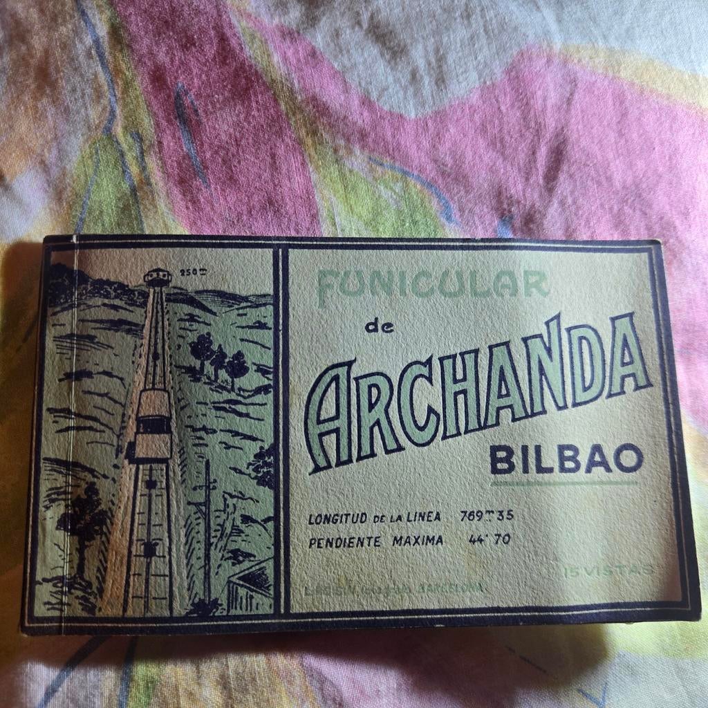 Oude ansichtkaarten Funicular de Archanda Bilbao, Ophalen of Verzenden