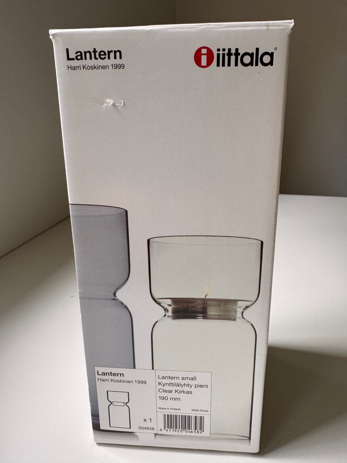 Lantern Iittala Harri Koskinen 1999 19cm NIEUW, Ophalen of Verzenden, Glas, Iittala