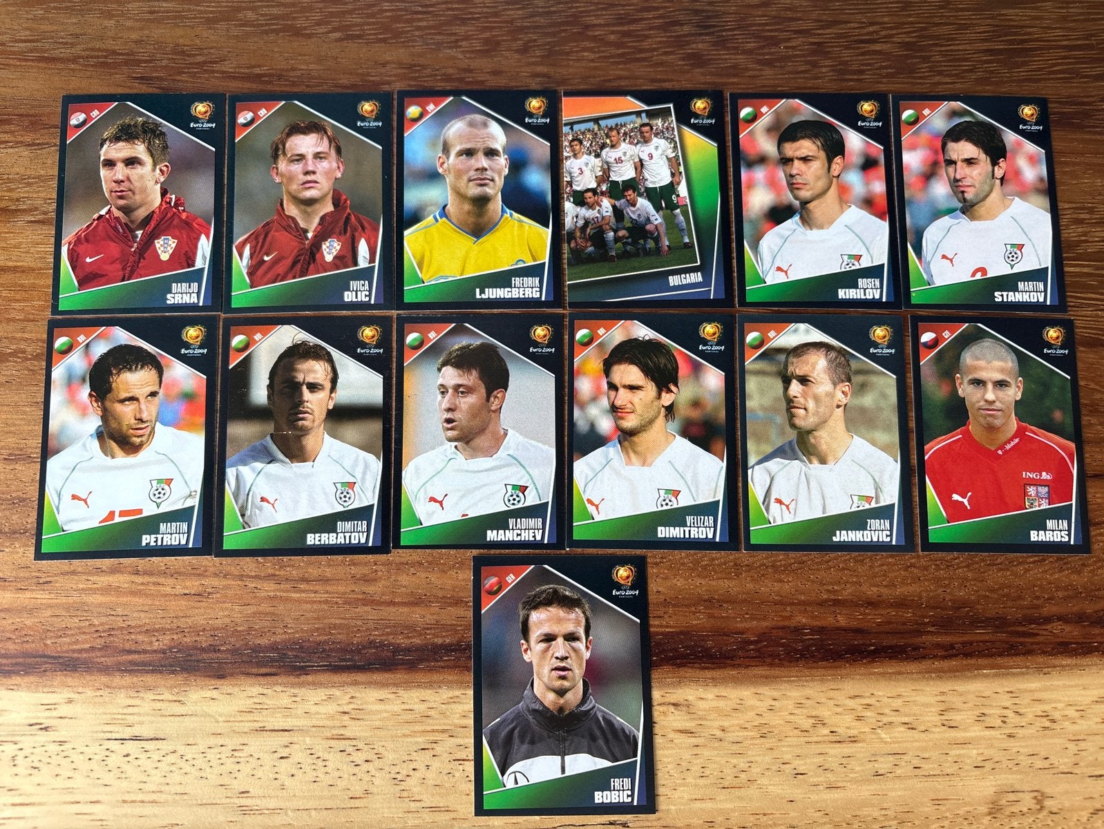 Voetbalplaatjes Euro 2004 - Diverse spelers, Ophalen of Verzenden, Zo goed als nieuw, Stickers en Plaatjes