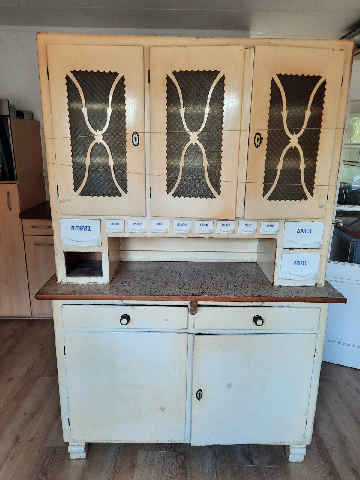 Keukenkast antiek wegens verhuizing, Ophalen, Gebruikt, 25 tot 50 cm, Minder dan 100 cm