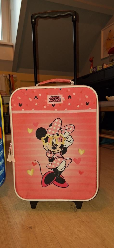 Minnie mouse kinderkoffer, Ophalen of Verzenden, Hard kunststof, Minder dan 50 cm, Minder dan 35 cm