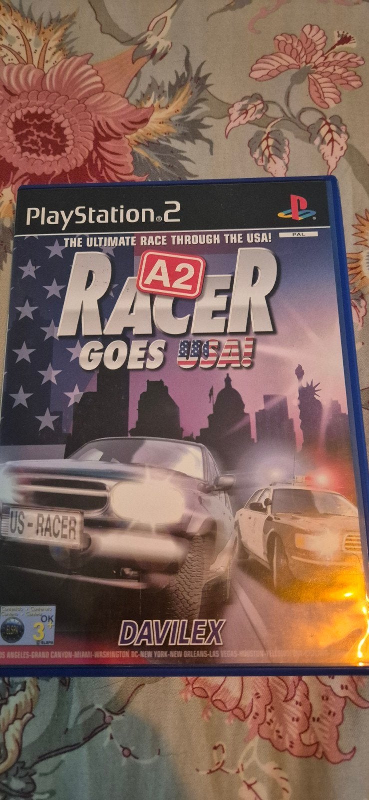 A2 Racer Goes USA! PlayStation 2 - Race door Amerika, Gebruikt, 1 speler, Racen en Vliegen, Ophalen of Verzenden