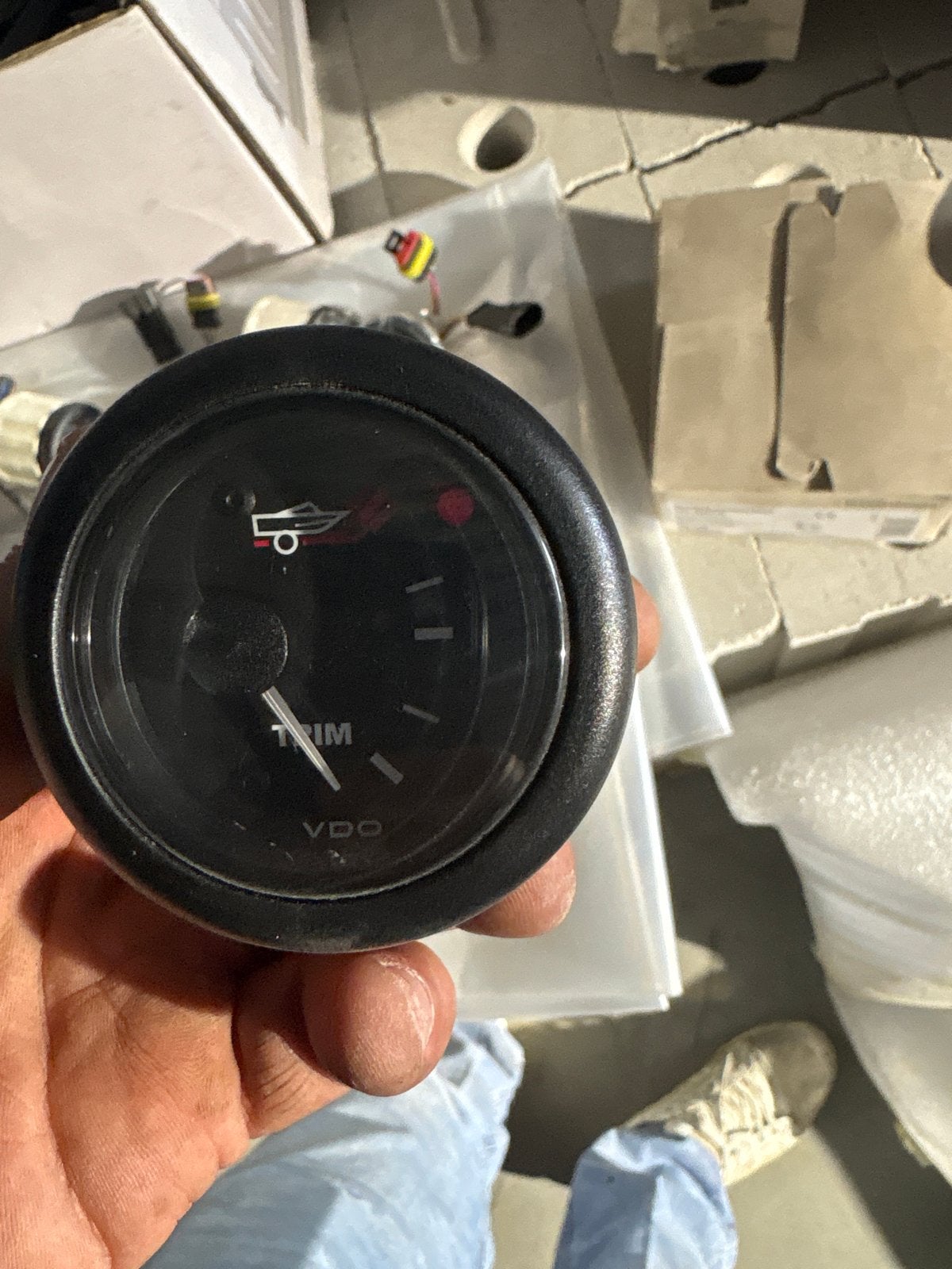 VDO Trim meter voor boot - Zo goed als nieuw, Watersport en Boten, Ophalen of Verzenden, Zo goed als nieuw, Motor en Techniek