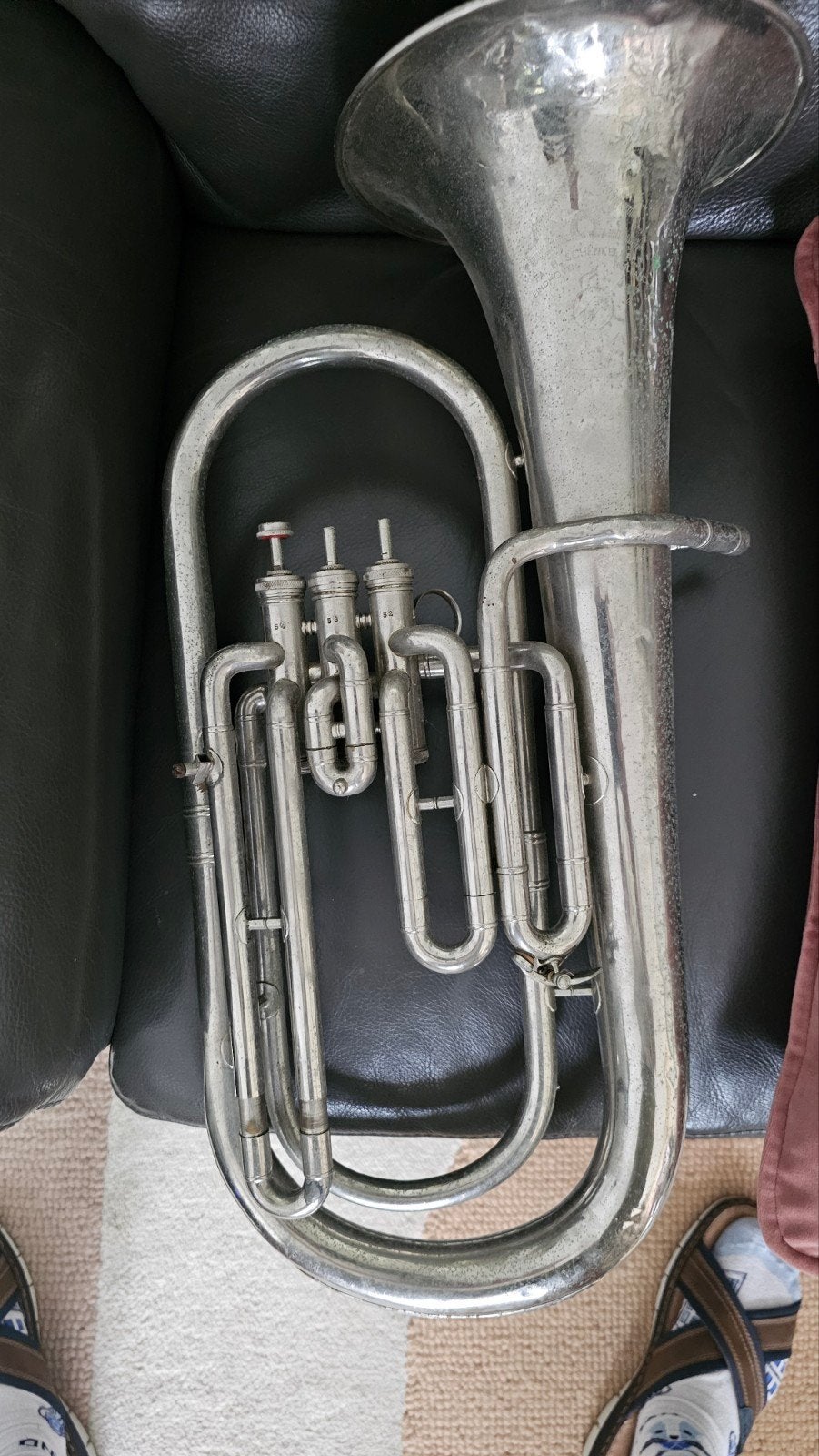 Vintage Schenkelaars Eindhoven Bariton/Euphonium, Ophalen of Verzenden