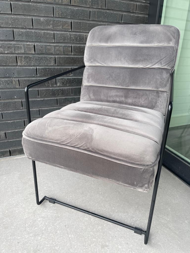 PTMD Fauteuil Crush Grey - Stijlvolle Grijze Fauteuil, Ophalen of Verzenden, Zo goed als nieuw