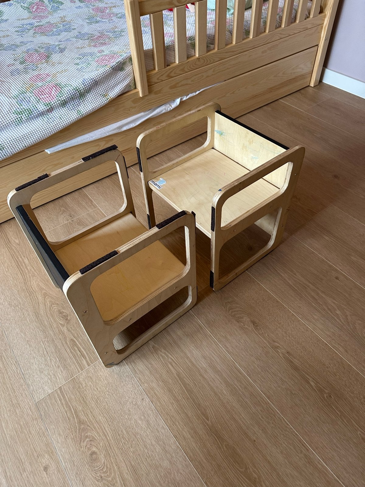 2x Kinderstoel / Krukje - Montessori stijl, Ophalen of Verzenden, Gebruikt, Stoel(en)