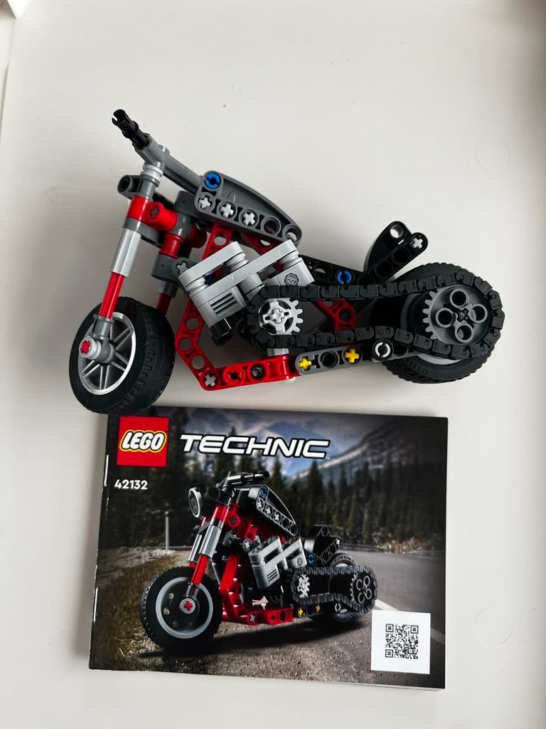 Lego Technic 42132 Motorfiets met instructieboekje, Ophalen of Verzenden, Zo goed als nieuw
